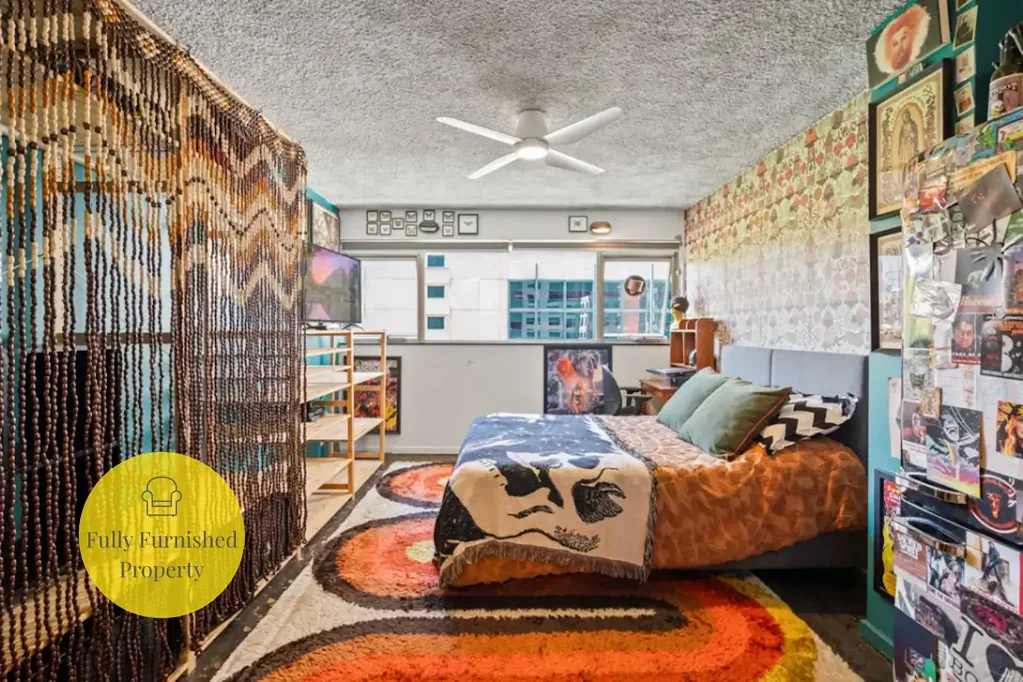 Stylish & Eclectic Studio Apartment in Melbourne's Heart