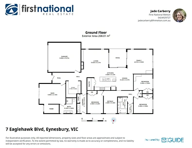 Floor plan - 7 Eaglehawk Boulevard, Eynesbury, VIC 3338