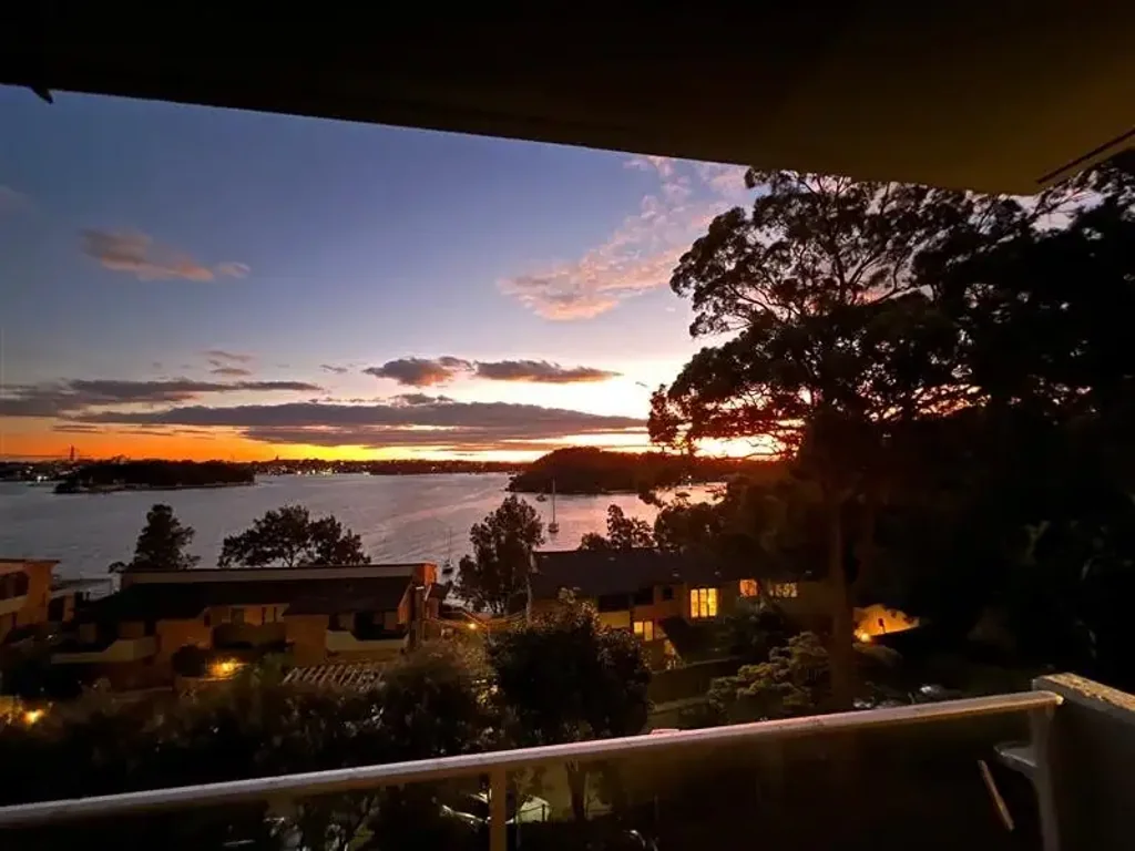 Furnished apartment with balcony, air conditioning and stunning water views.