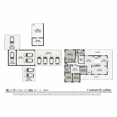 फ्लोर प्लान - 1 Leonard Street, Laidley, QLD 4341