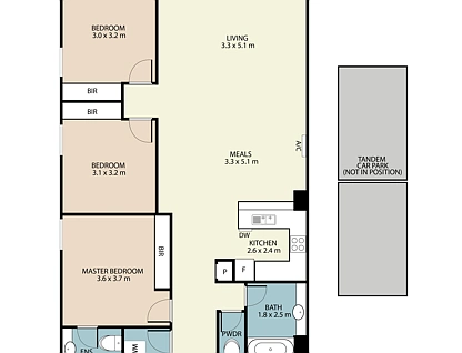 173/418 St Kilda Rd, Melbourne, Melbourne CBD, 3 ห้องนอน, 2 ห้องน้ำ, Apartment