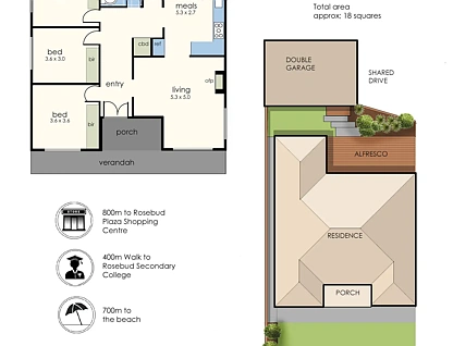 1/14 Moorfield Avenue, Rosebud, VIC 3939, 3 Schlafzimmer, 2 Badezimmer, House