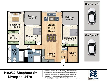 1101/32 Shepherd Street, Liverpool, South Western Suburbs, 3 غرف, 2 حمامات, Apartment