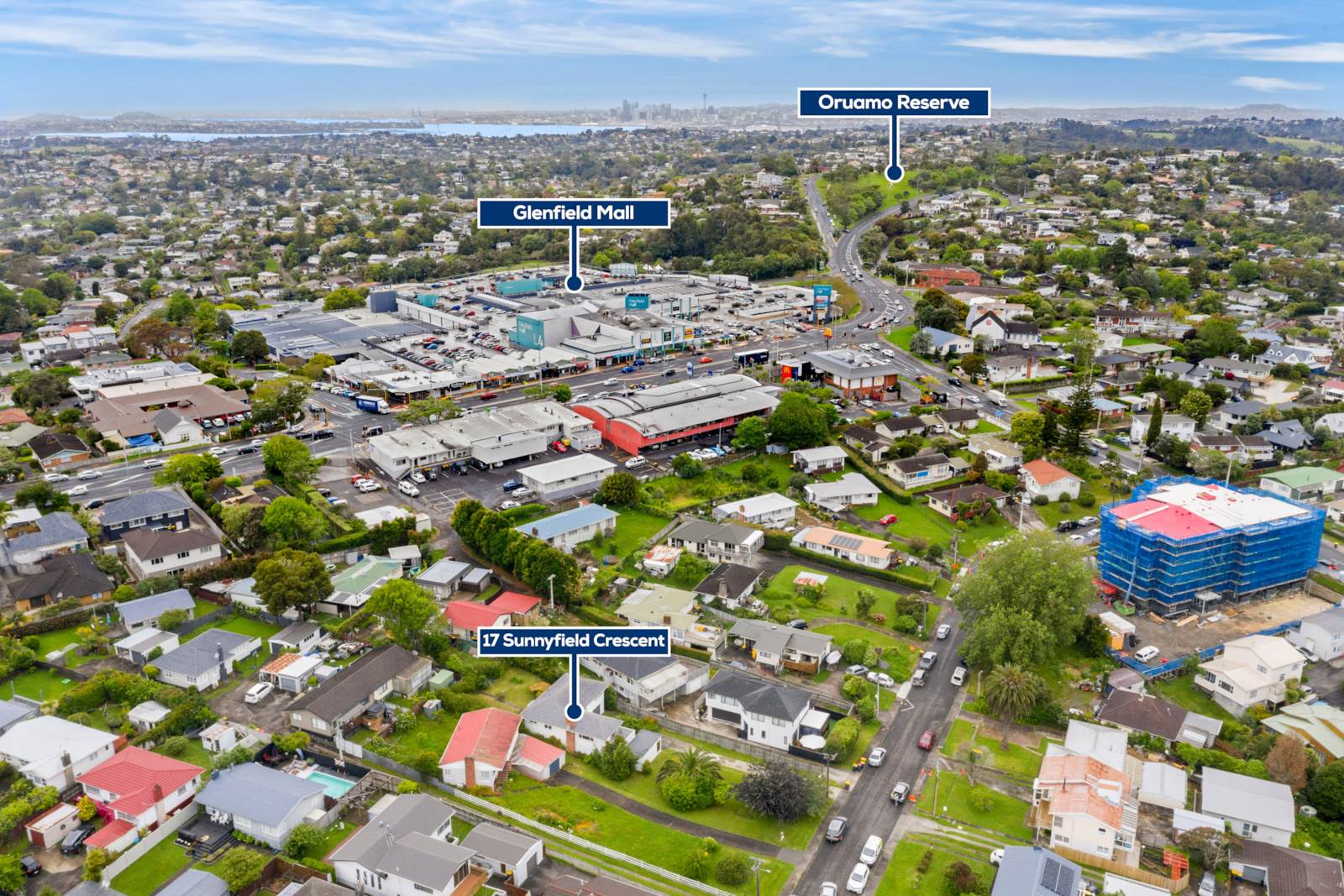 17 Sunnyfield Crescent, Glenfield, Auckland - North Shore, 3 rūma, 1 rūma horoi