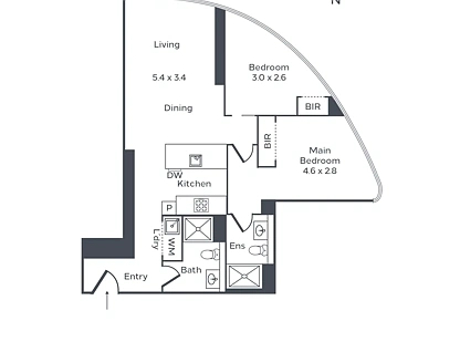 4106e/18 Hoff Boulevard, Southbank, Melbourne CBD, 2 침실, 2 욕실, Apartment