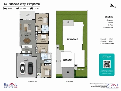 13 Pinnacle Way, Pimpama, QLD 4209, 4 침실, 2 욕실, House