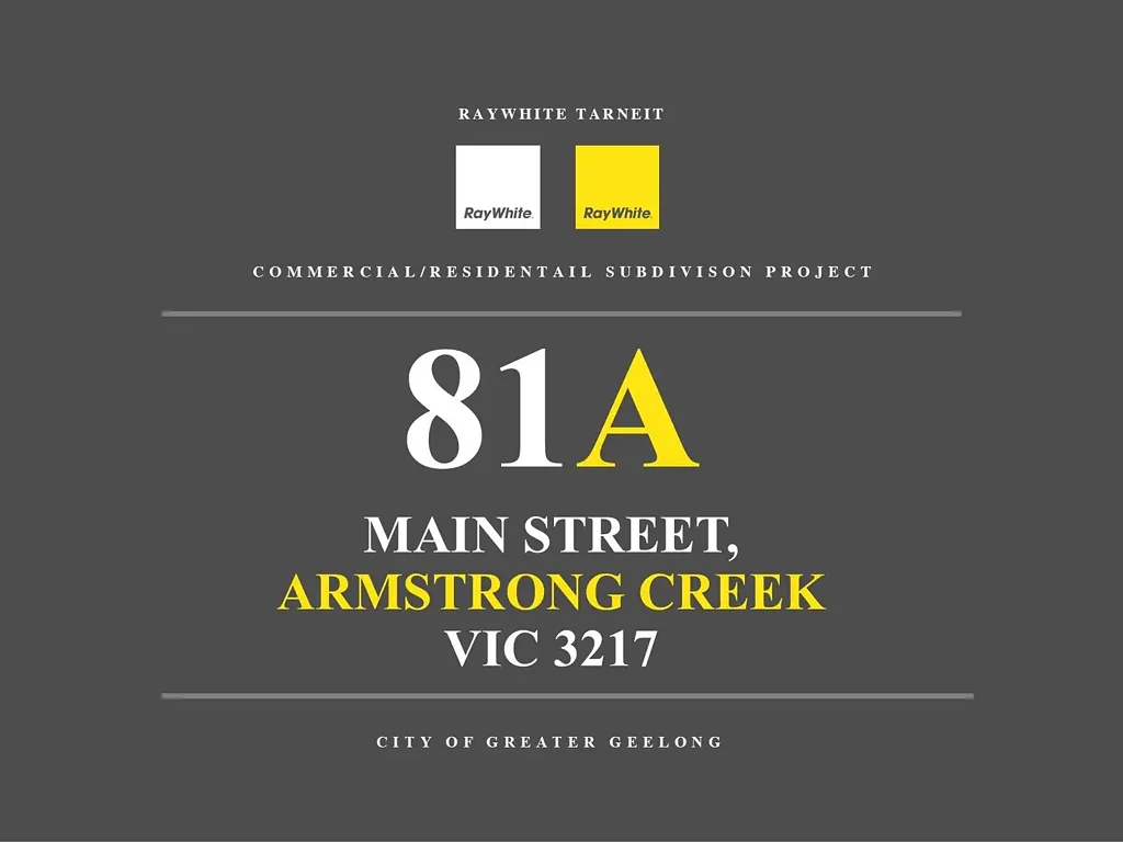 Armstrong Creek Mixed Use Zone - Commercial/Townhouses/Apartments/Offices
