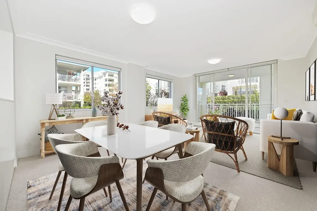 A good-sized open layout one-bedroom apartment