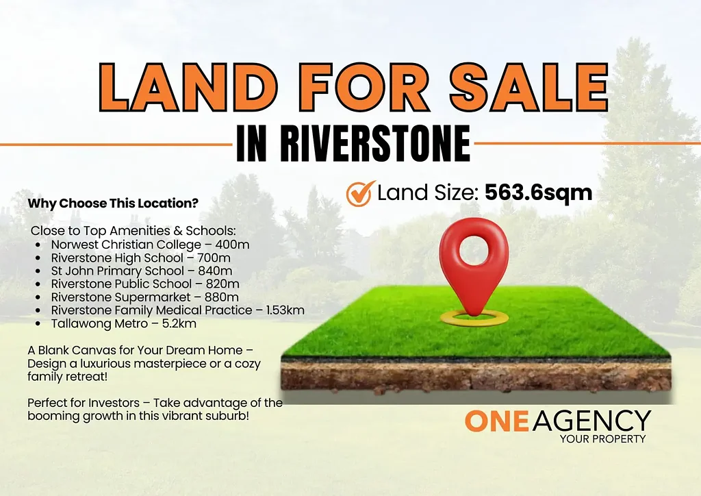 Riverstone 黄金地段土地 中心便捷生活 优质学校环绕 交通无缝通勤 医疗设施齐全 悉尼CBD近便 Prime Riverstone Land for Sale