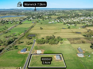 Rosenthal Heights OUTSTANDING LAND, SHED, BORE, 3Phase Power buy this RESIDENTIAL LAND
