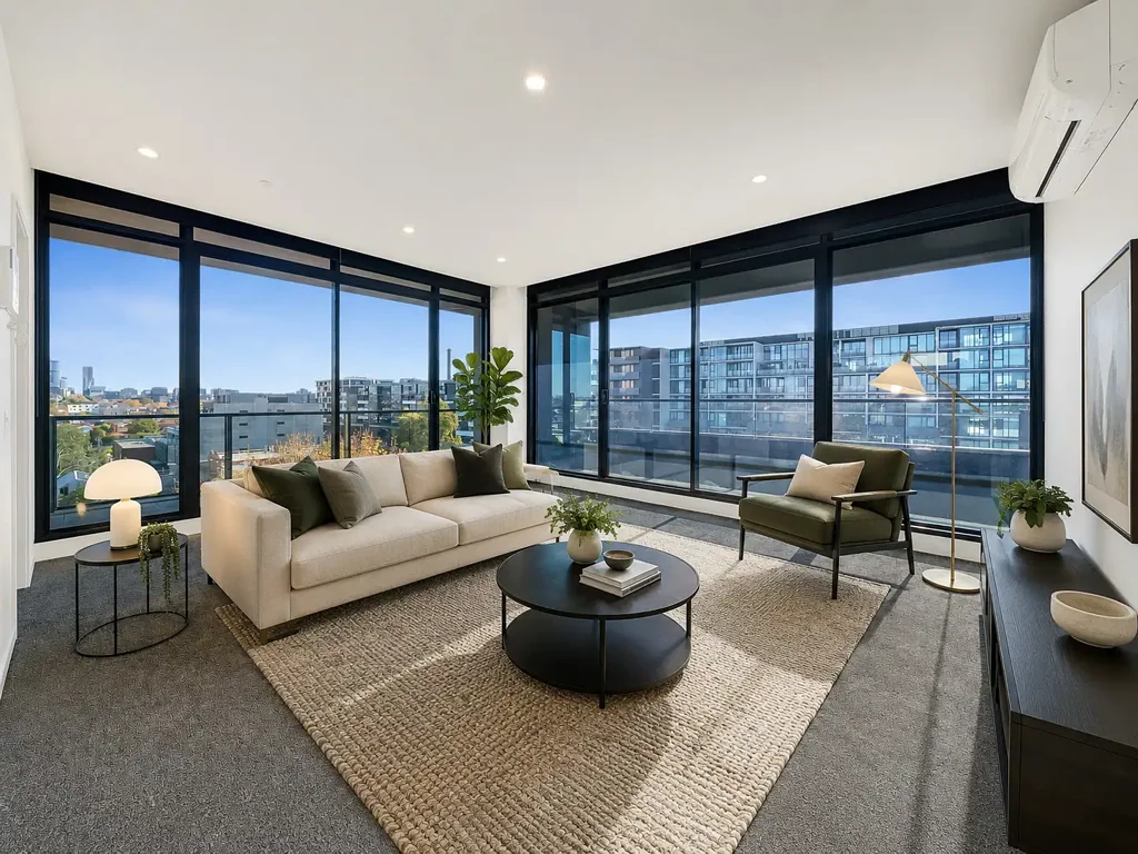 Stylish 2-Bedroom Apartment with Panoramic CBD & Richmond Views
