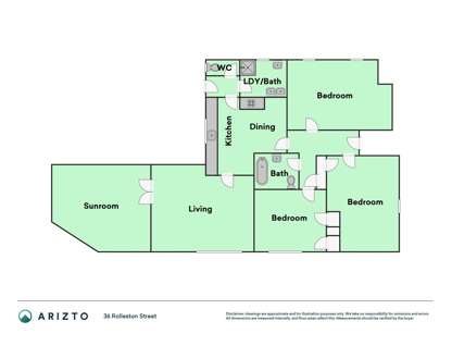36 Rolleston Street, Te Awamutu, Waikato, 3 غرف, 2 حمامات, House