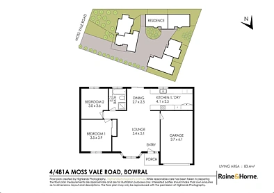 4/481A Moss Vale Road, Bowral, NSW 2576, 2房, 1浴, Unit