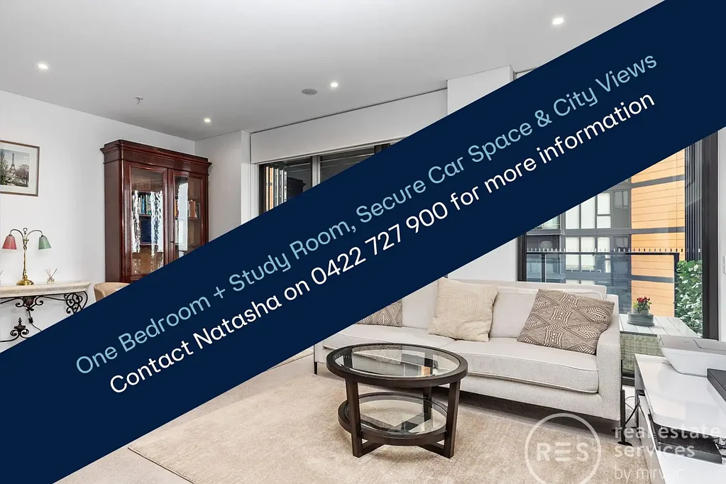 1-Bedroom + Study Apartment with Stunning City Views & Parking