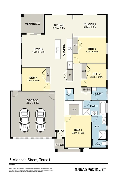 6 Midpride Street, Tarneit, VIC 3029, 4房, 2浴, House
