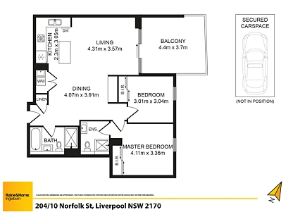 204/10 Norfolk Street, Liverpool, South Western Suburbs, 2 Bedrooms, 2 Bathrooms, Apartment