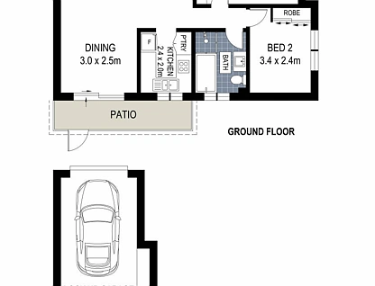 4/91-93 Auburn Street, Sutherland, Sutherland Shire, 2房, 1浴, Apartment
