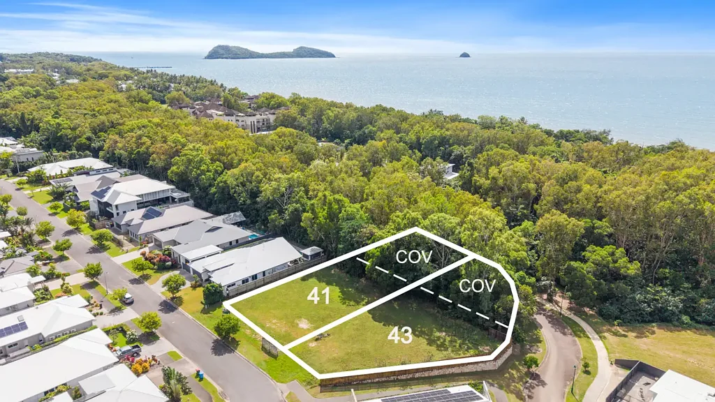 Palm Cove Two premium beachside home sites - available separately or together.