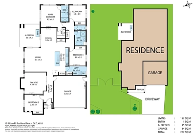15 Bilbao Place, Bushland Beach, QLD 4818, 4房, 2浴, House