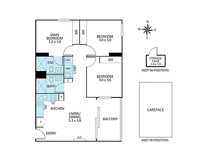 107e/26 Copernicus Crescent, Bundoora, North Melbourne, 3房, 2浴, Apartment