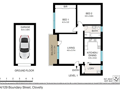 4/129 Boundary Street, Clovelly, Eastern Suburbs, 2 Schlafzimmer, 1 Badezimmer, Apartment