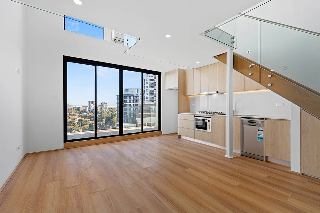 Hurstville 1房 Hurstville中心公寓 电梯直达 明厨燃气灶 宽敞卧室 安全维护良好 步行便利设施 Brand New Apartment in a Central Location with Private Rooftop Access