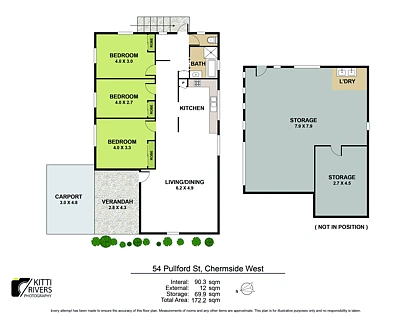 54 Pullford Street, Chermside West, Brisbane - Northern Region , 3 Bedrooms, 1 Bathrooms, House