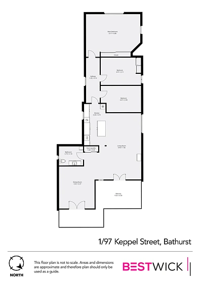1/97 Keppel Street, Bathurst, NSW 2795, 3 slaapkamers, 1 badkamers, Unit