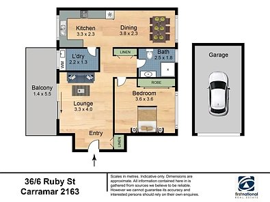 36/6 Ruby Street, Carramar, NSW 2163, 1 Bedrooms, 1 Bathrooms, Unit