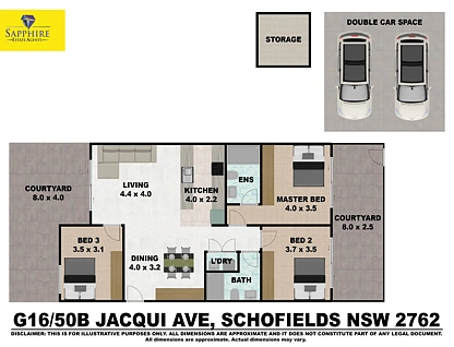 G16/50B Jacqui Avenue, Schofields, Outer Western Sydney, 3房, 2浴, Apartment