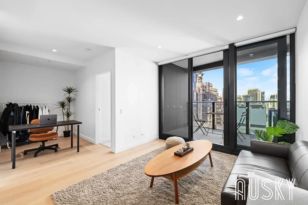 Docklands 1غرفة نوم Modern One-Bedroom + Study with Stunning Bay Views & Resort-Style Living at Melbourne Quarter