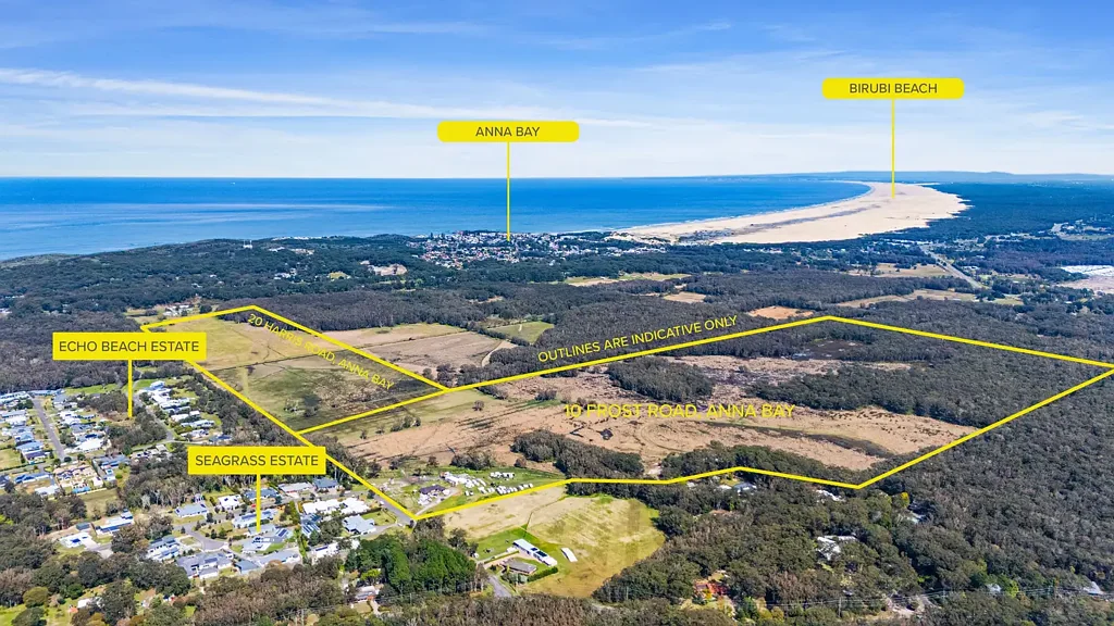 Anna Bay  FOR SALE | LARGE LAND HOLDING ACROSS TWO TITLES IN ANNA BAY