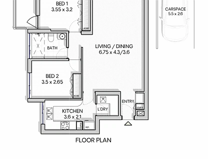 23/3 Princess Street, Brighton-Le-Sands, St George, 2 Kuwarto, 1 Banyo, Apartment