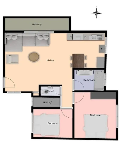 96 Crown Road, Queenscliff, NSW 2096, 2 Bedrooms, 1 Bathrooms, Apartment