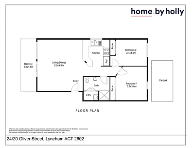 24/20 Oliver Street, Lyneham, ACT 2602, 2房, 1浴, Unit