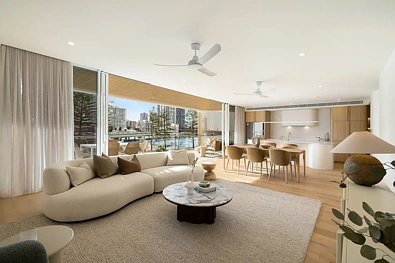 Main Beach 3房  Brand New Broadwater Living at 'Lune'