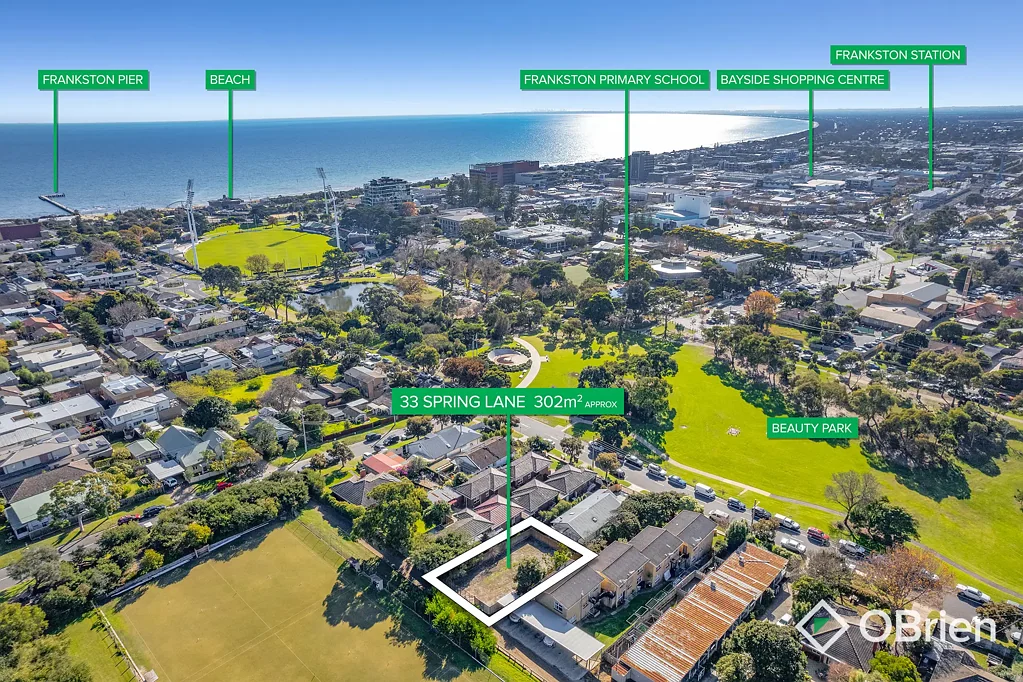 Frankston Land with approved plans for 3-4BR home in FHSZ near beach, CBD, ideal for developers/investors