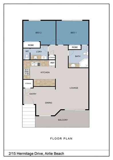 2/15 Hermitage Drive, Airlie Beach, QLD 4802, 2 slaapkamers, 1 badkamers, Unit