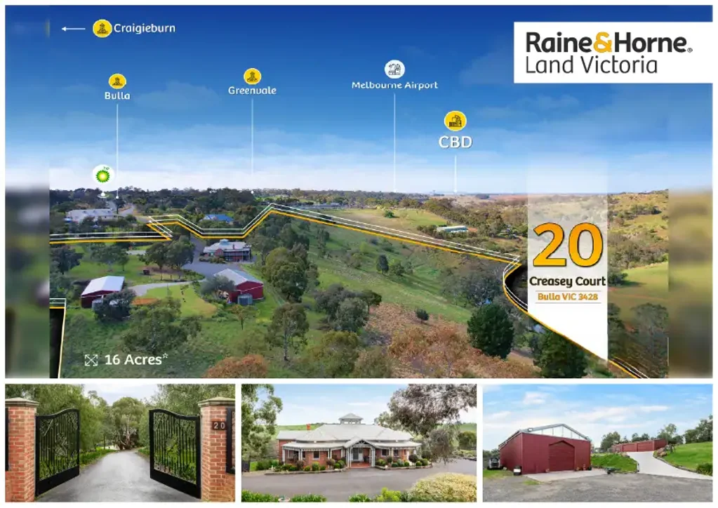 Bulla 5Zimmer Prime 16 Acre Landholding with Panoramic Views & Subdivision Upside (STCA)