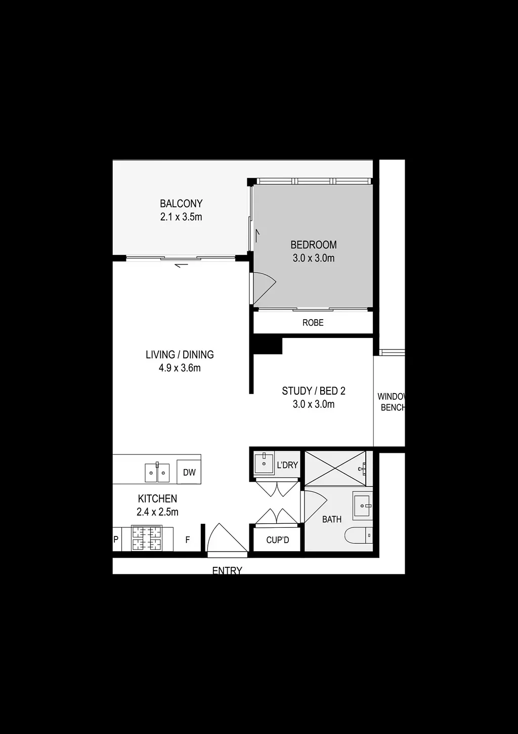 Granville 1Habitaciones First Home Buyers -MUST BE SOLD!!! Like 2 bedrooms , 5 years old and low strata $860 per quarter