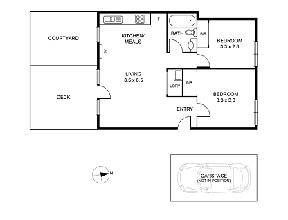 5/46 Commercial Road, Footscray, Western Melbourne, 2 ห้องนอน, 1 ห้องน้ำ, Apartment