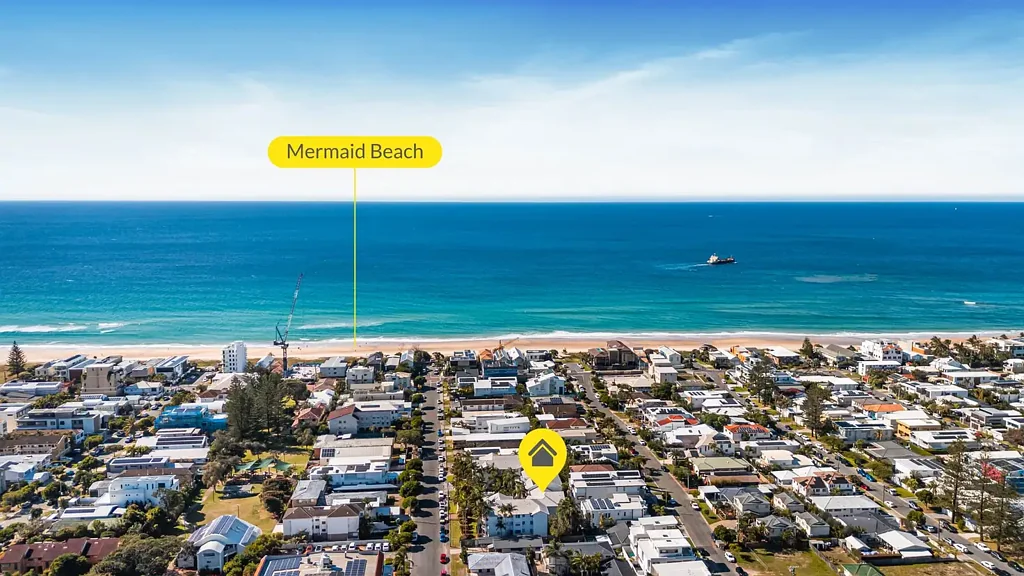 Mermaid Beach 2غرفة نوم North Facing Beachside Living