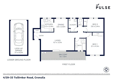 4/29-33 Tullimbar Road, Cronulla, NSW 2230, 2 Bedrooms, 1 Bathrooms, Apartment