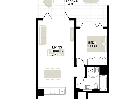 21/13 Oatley Road (access via Oxford Street), Paddington, Eastern Suburbs, 1部屋, 1バスルーム, Apartment