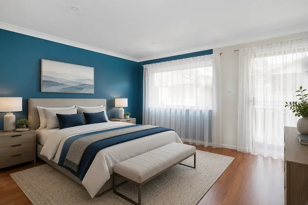 Warriewood 3ห้องนอน End of row townhouse, green leafy outlook with tennis court, pool and spa in the complex