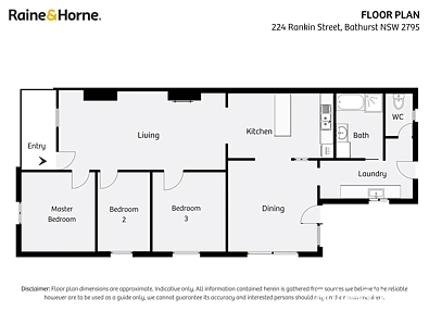 224 Rankin Street, Bathurst, NSW 2795, 3 slaapkamers, 1 badkamers, House