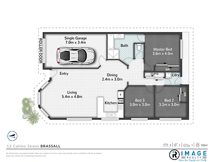 12/12 Collins Street, Brassall, Ipswich - Greater Region, 3 कमरे, 1 बाथरूम, Apartment