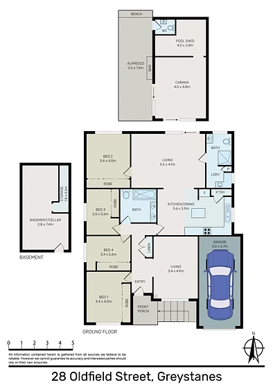 28 Oldfield Street, Greystanes, NSW 2145, 4房, 2浴, House