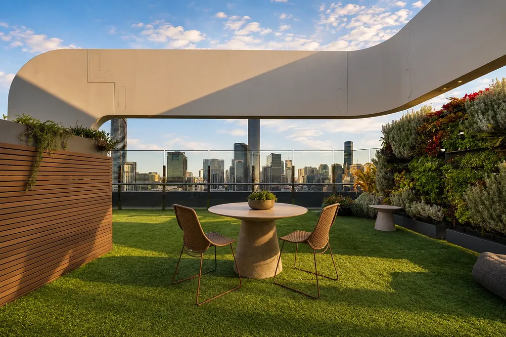 South Brisbane 2部屋 Sky-High Corner Living with River & Mountain Views!