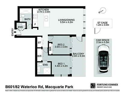 B601/82 Waterloo Road, Macquarie Park, Upper North Shore, 2 રૂમ, 2 બાથરૂમ, Apartment